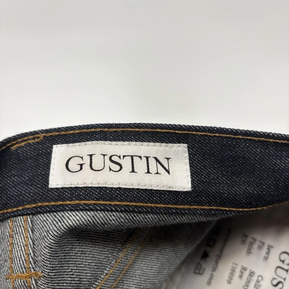 Gustin Selvedge Denim Jeans Raw Selvedge Skinny Fit Button Fly USA Men 30x30